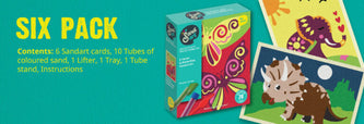 Kits de Arte con Arena para Niños — 6 Diseños por Pack