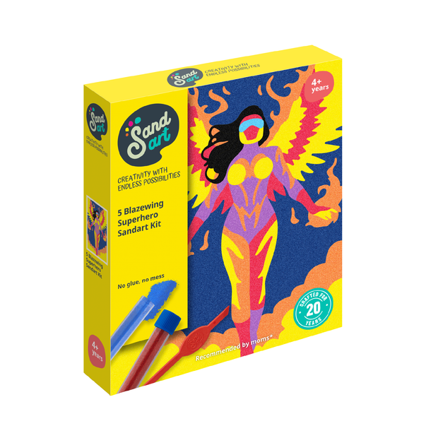 Superheroe Ala de Fuego Neon