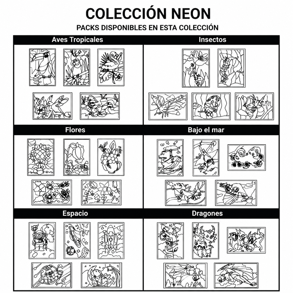 Bajo el mar - Pack Neon