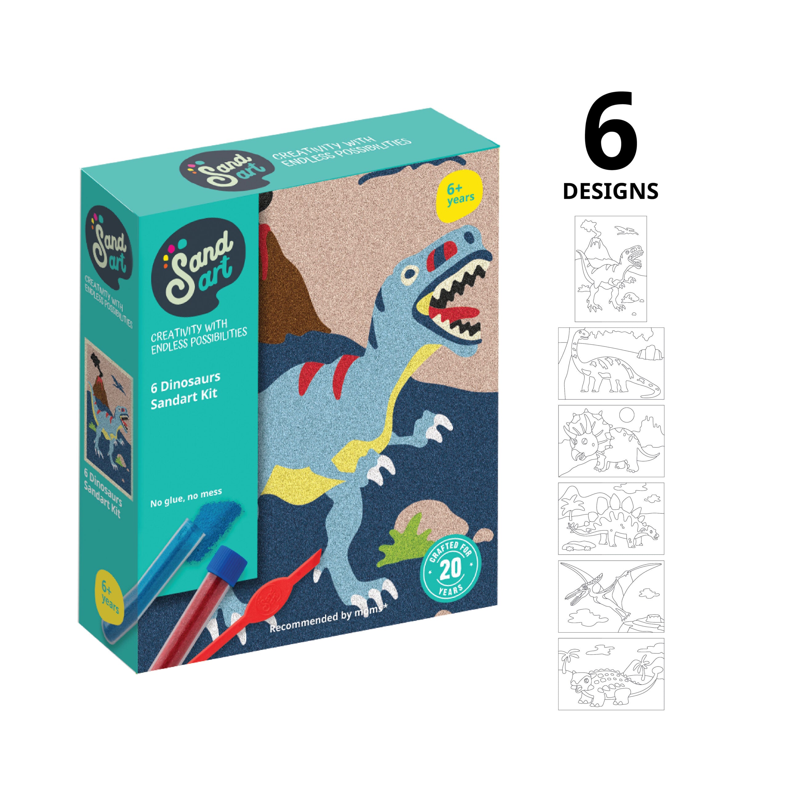 Dinosaurios y dragones - 6 Pack