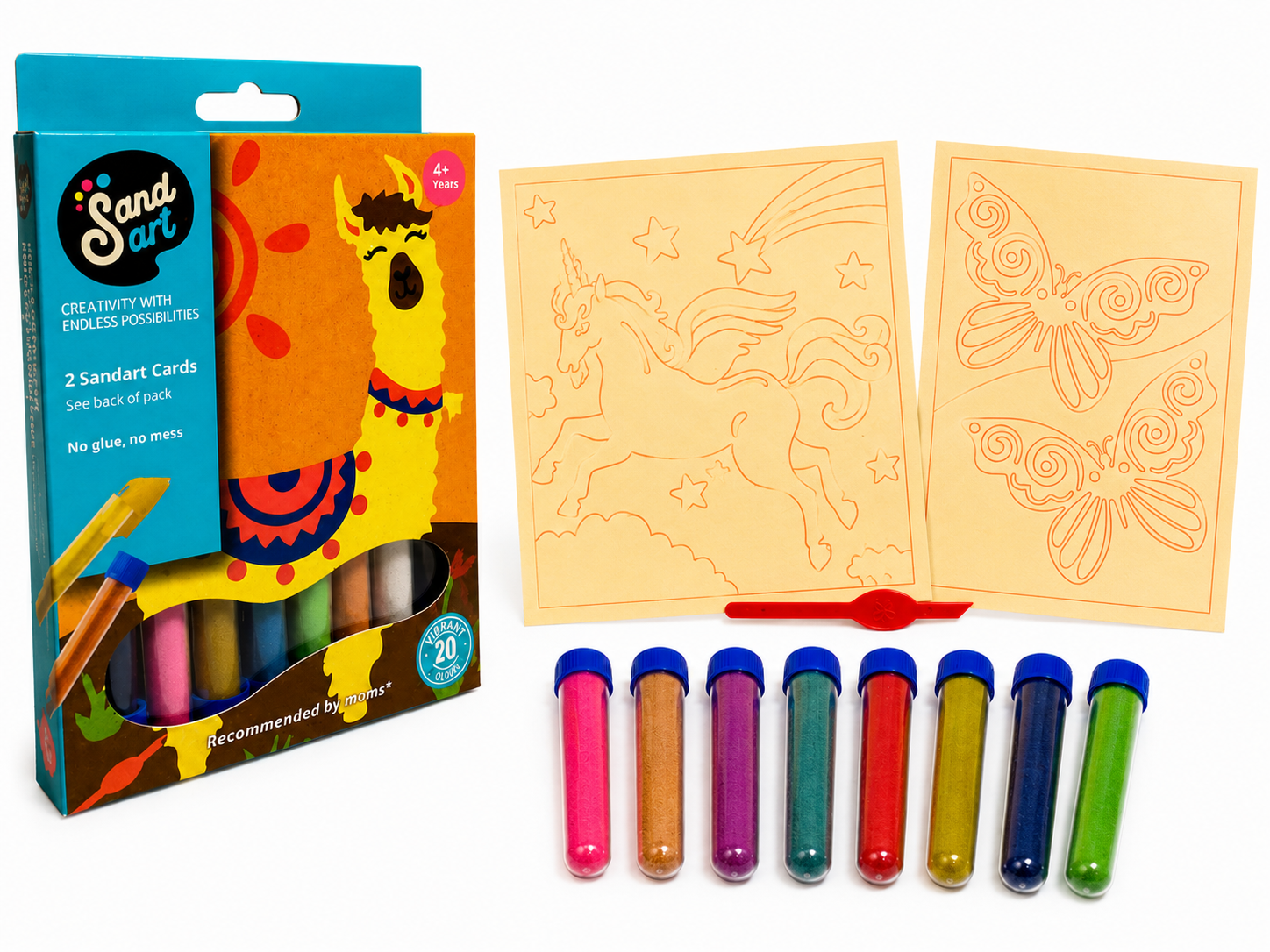Unicornio y mariposas - Mini Pack