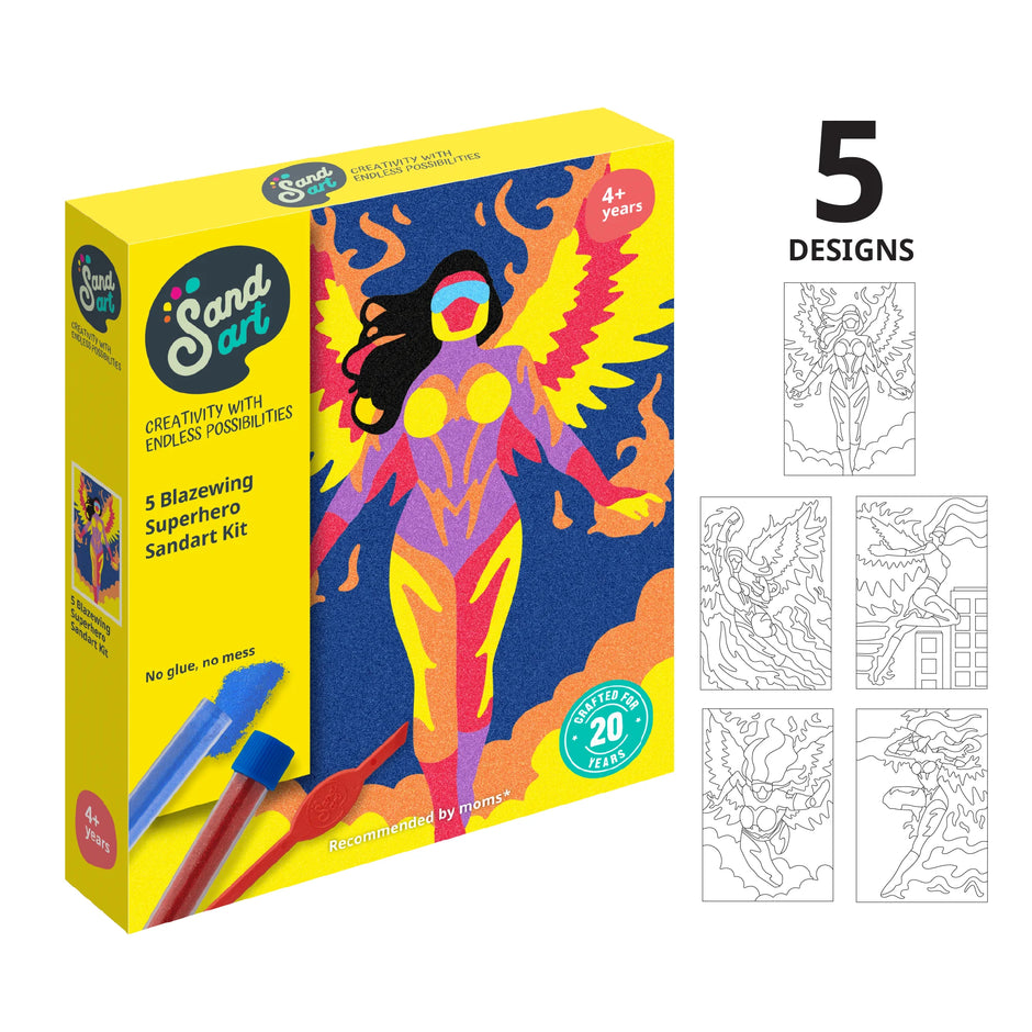 Superheroe Ala de Fuego Neon