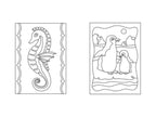 Pinguino y caballito - Mini Pack