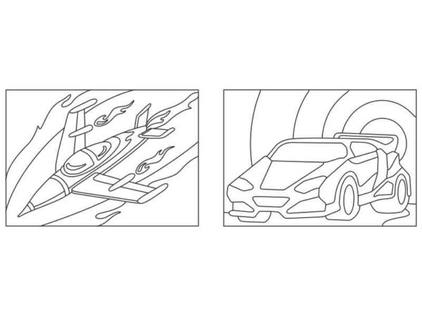 Avion y auto - Mini Pack