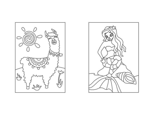 Llama y Sirena - Mini Pack