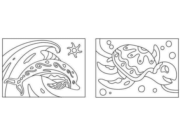 Delfin y tortuga - Mini Pack