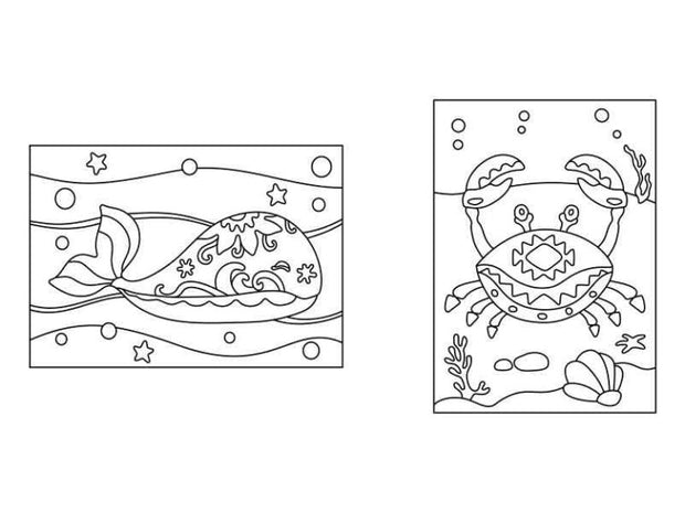 Ballena y cangrejo - Mini Pack