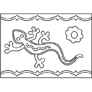 Tarjeta 13 Lagartija