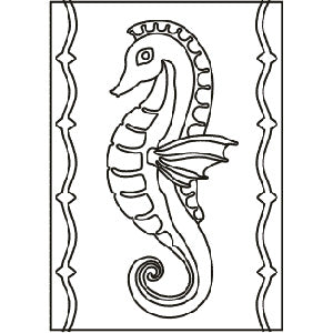 Tarjeta 21 Caballo de mar