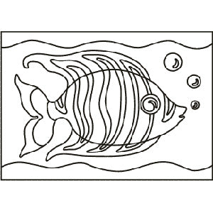 Tarjeta 43 Pez coral