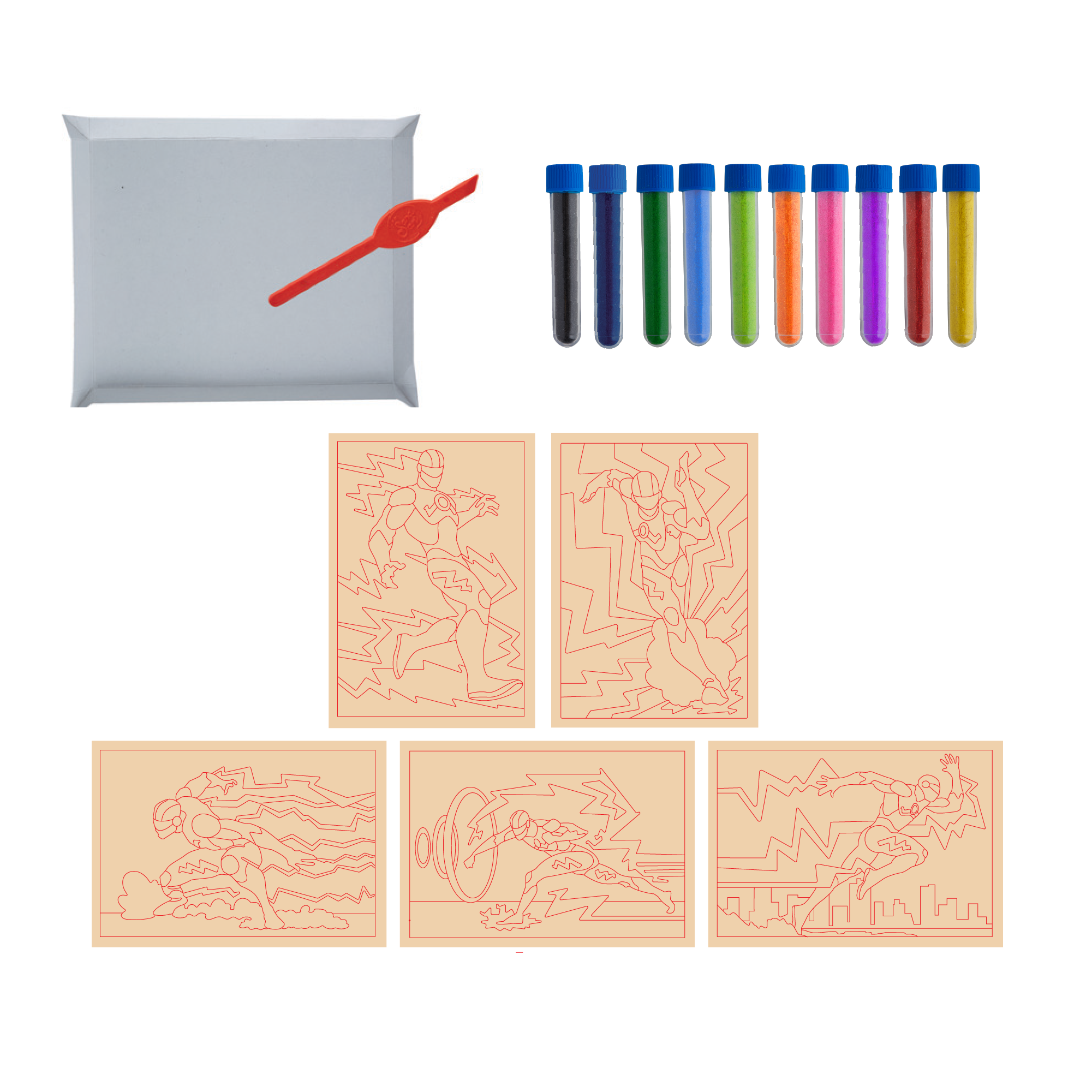 Superhéroe Voltix Neon